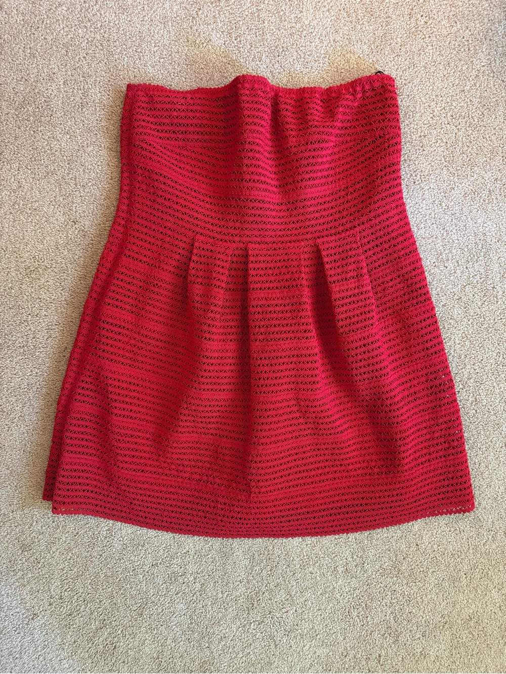 Forever 21+ Plus Size Strapless Red Dress